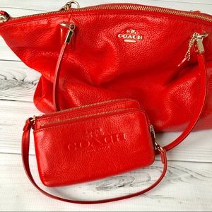Coach Bag with matching wristlet